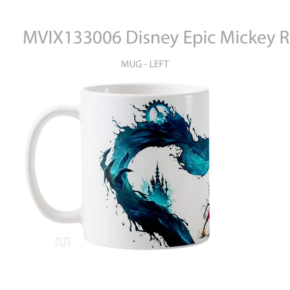 Mug Disney Epic Mickey Rebrushed Gelas Kartun - All-side / Desain