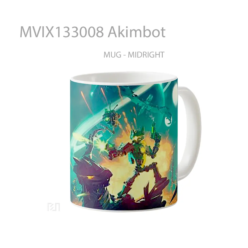 Mug Akimbot Gelas Keramik Unik - All-side / Desain