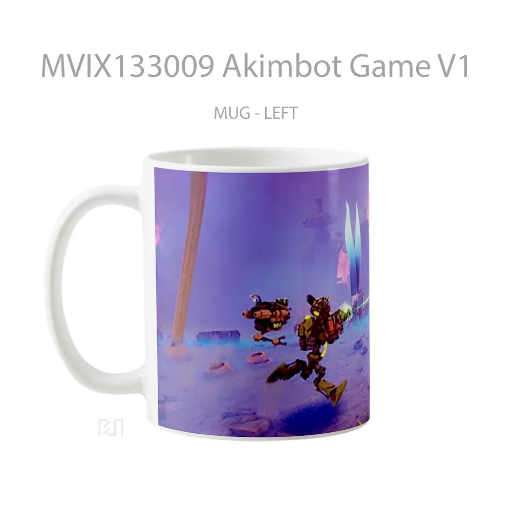 Mug Akimbot Game V1 Cangkir Gamer - All-side / Desain