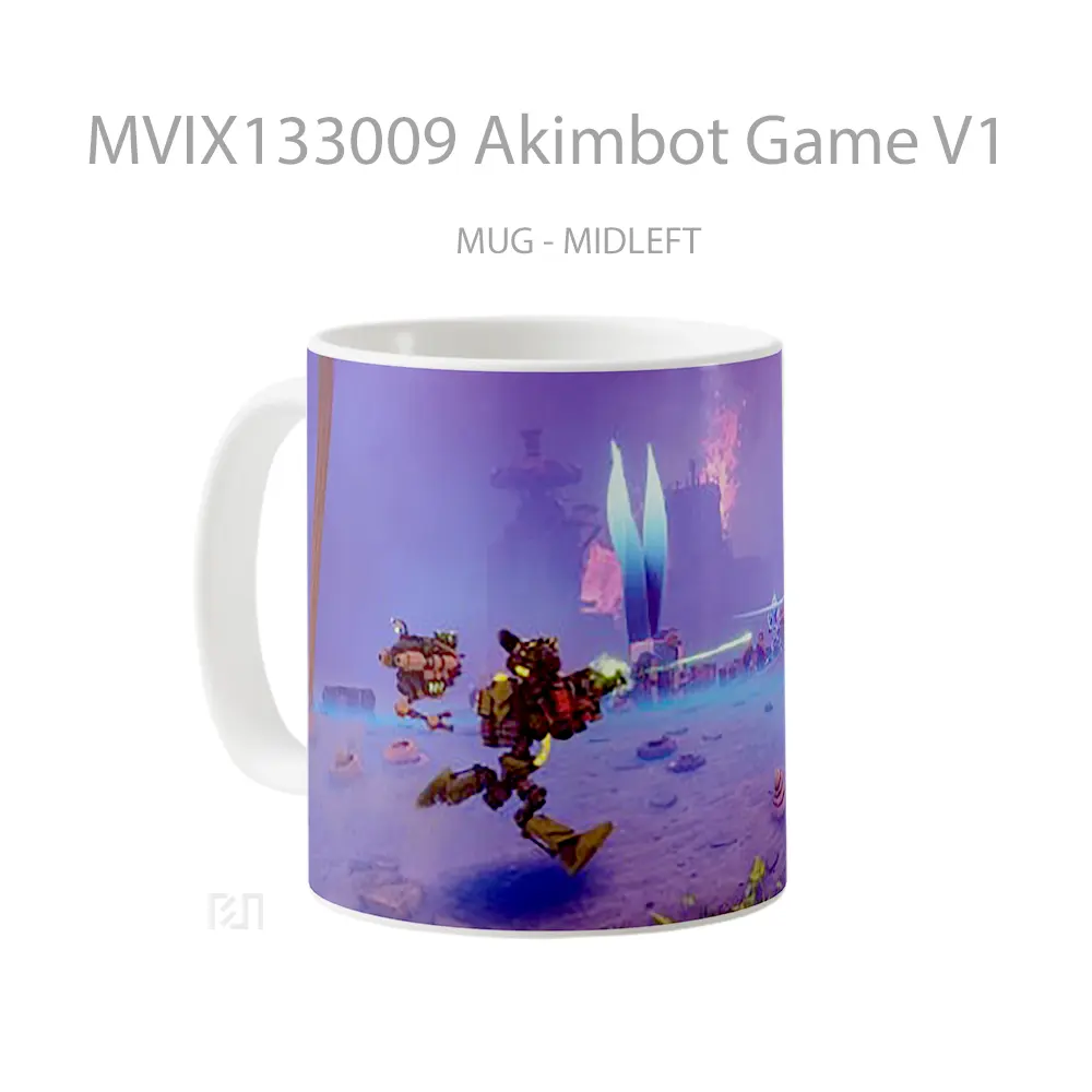 Mug Akimbot Game V1 Cangkir Gamer - All-side / Desain