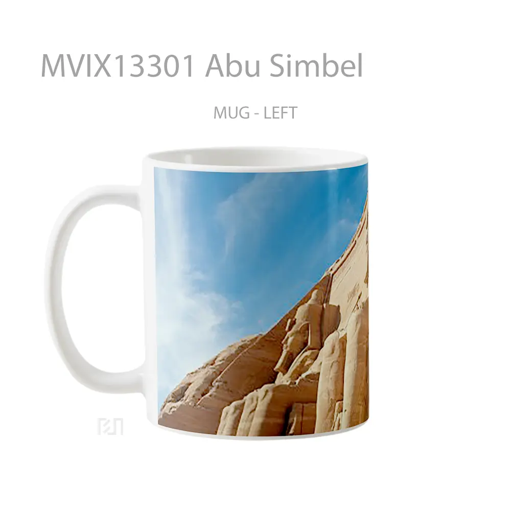 Mug Abu Simbel Gelas Keramik Unik - All-side / Desain