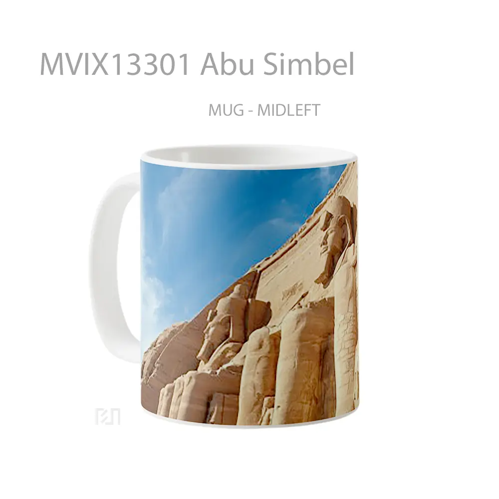 Mug Abu Simbel Gelas Keramik Unik - All-side / Desain