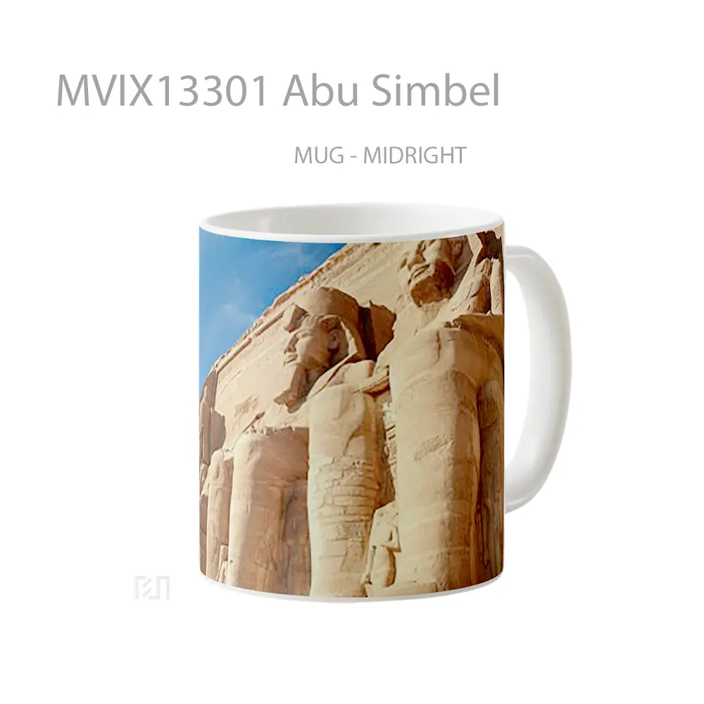 Mug Abu Simbel Gelas Keramik Unik - All-side / Desain