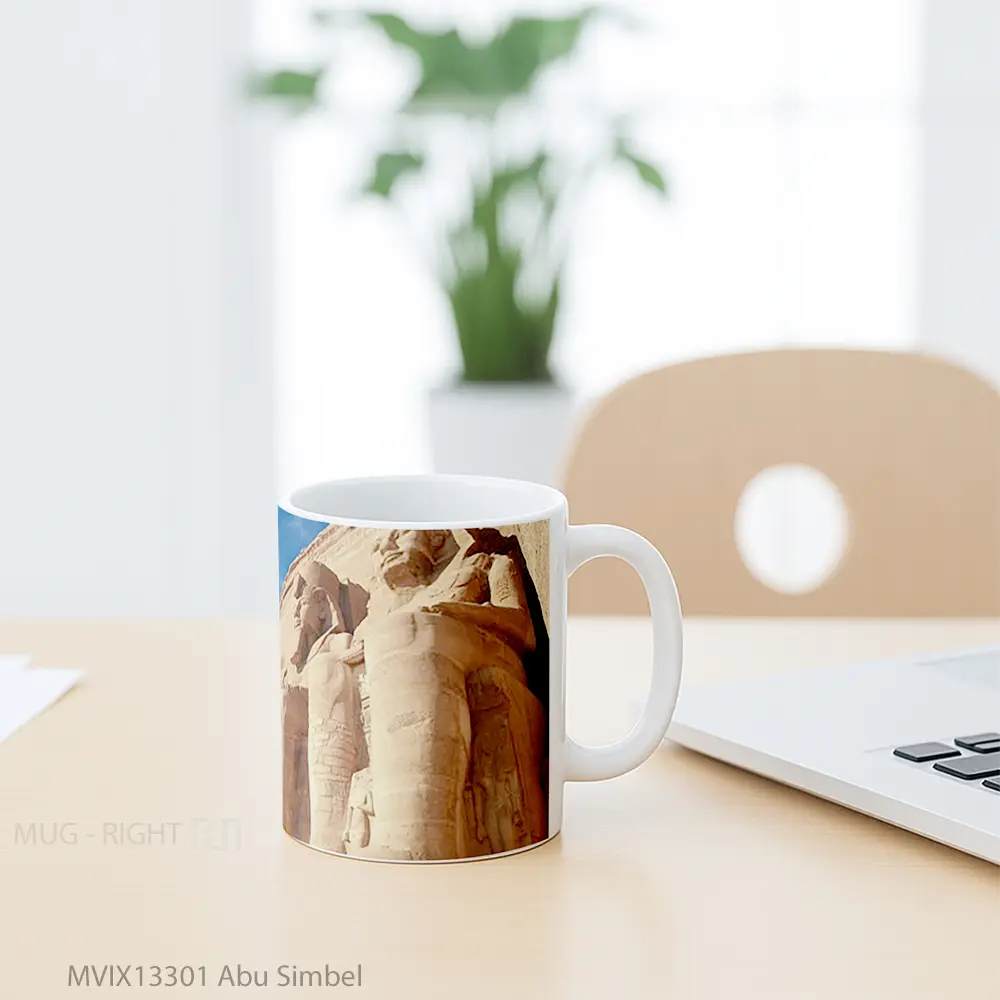 Mug Abu Simbel Gelas Keramik Unik - All-side / Desain