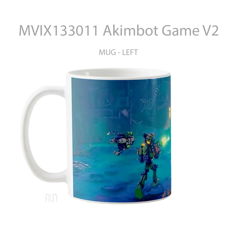 Mug Akimbot Game V2 Cangkir Gamer - All-side / Desain