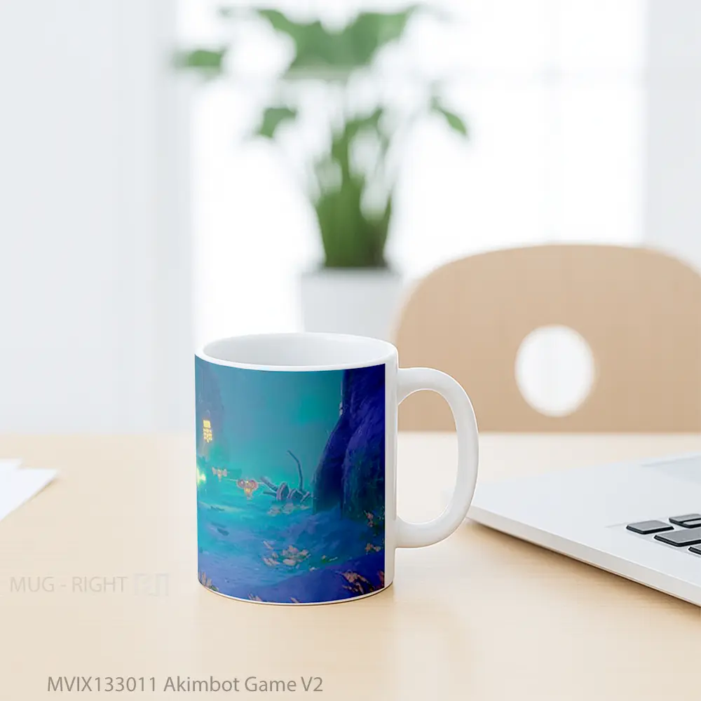 Mug Akimbot Game V2 Cangkir Gamer - All-side / Desain