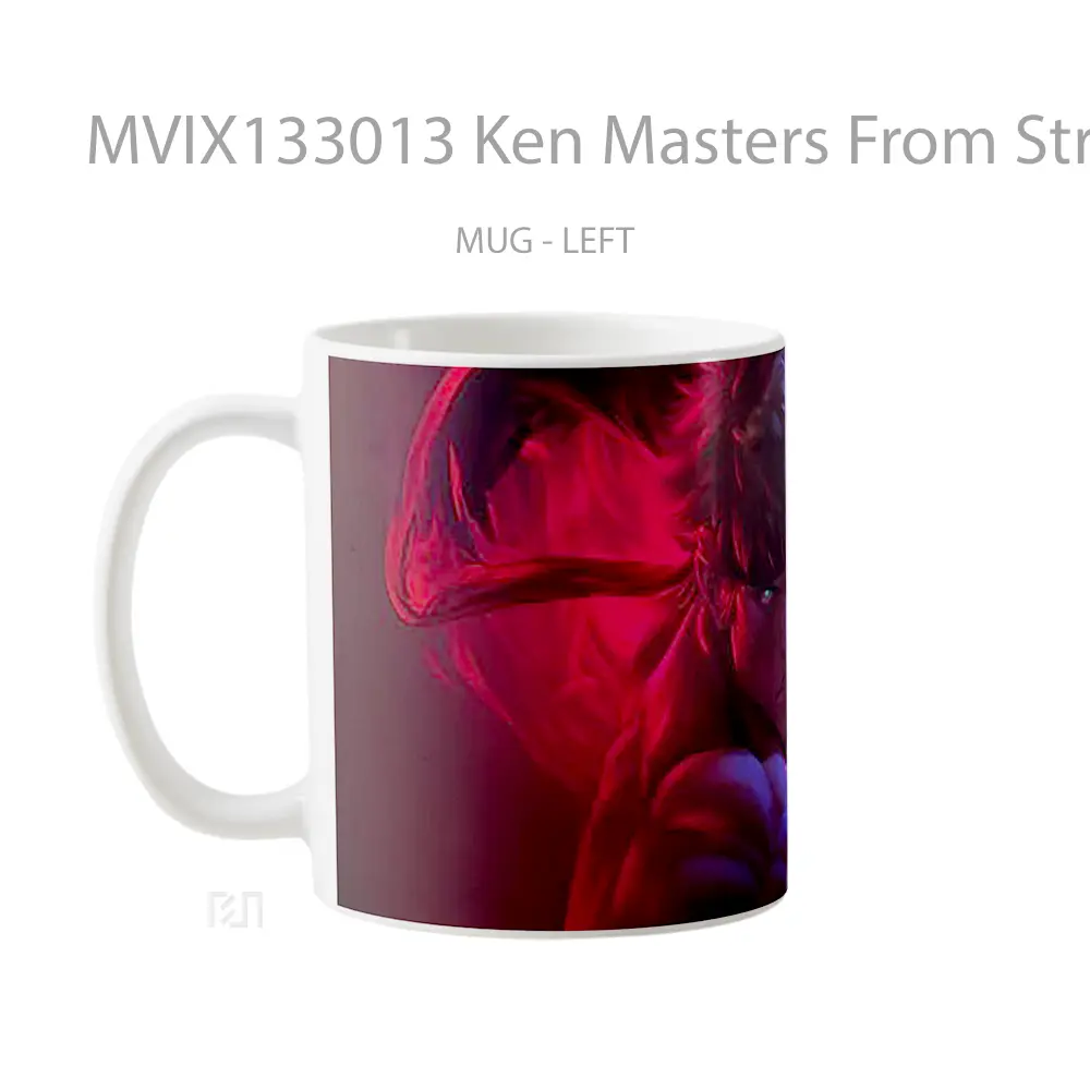 Mug Ken Masters From Street Fighter Cangkir Gamer - All-side / Desain