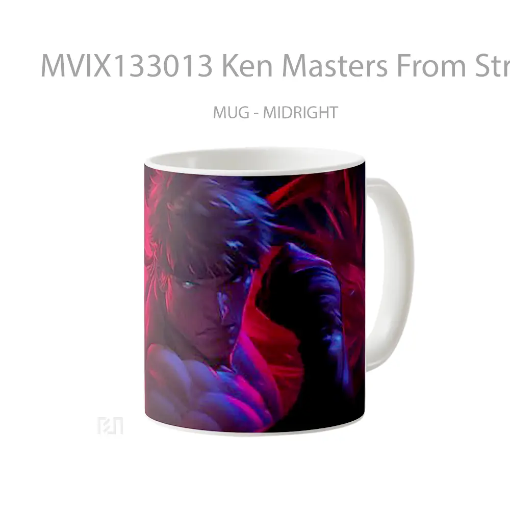 Mug Ken Masters From Street Fighter Cangkir Gamer - All-side / Desain