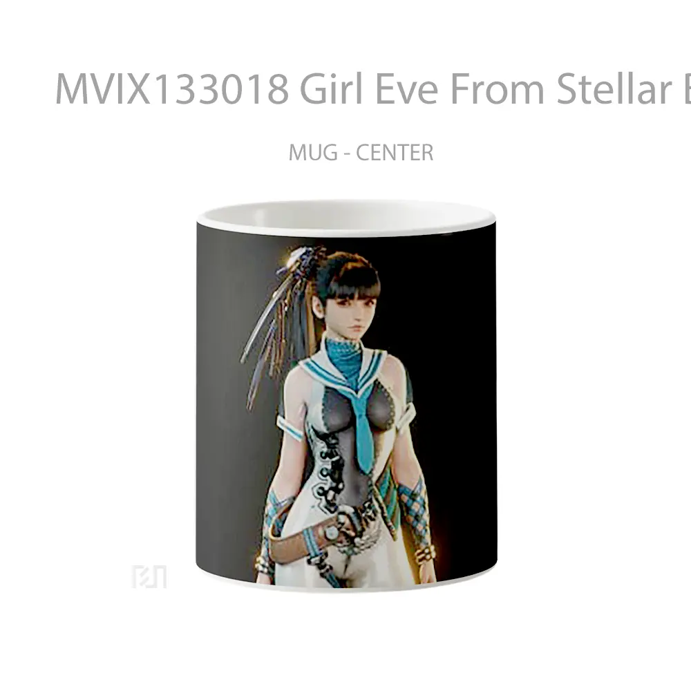 Mug Girl Eve From Stellar Blade Gelas Keramik Unik
