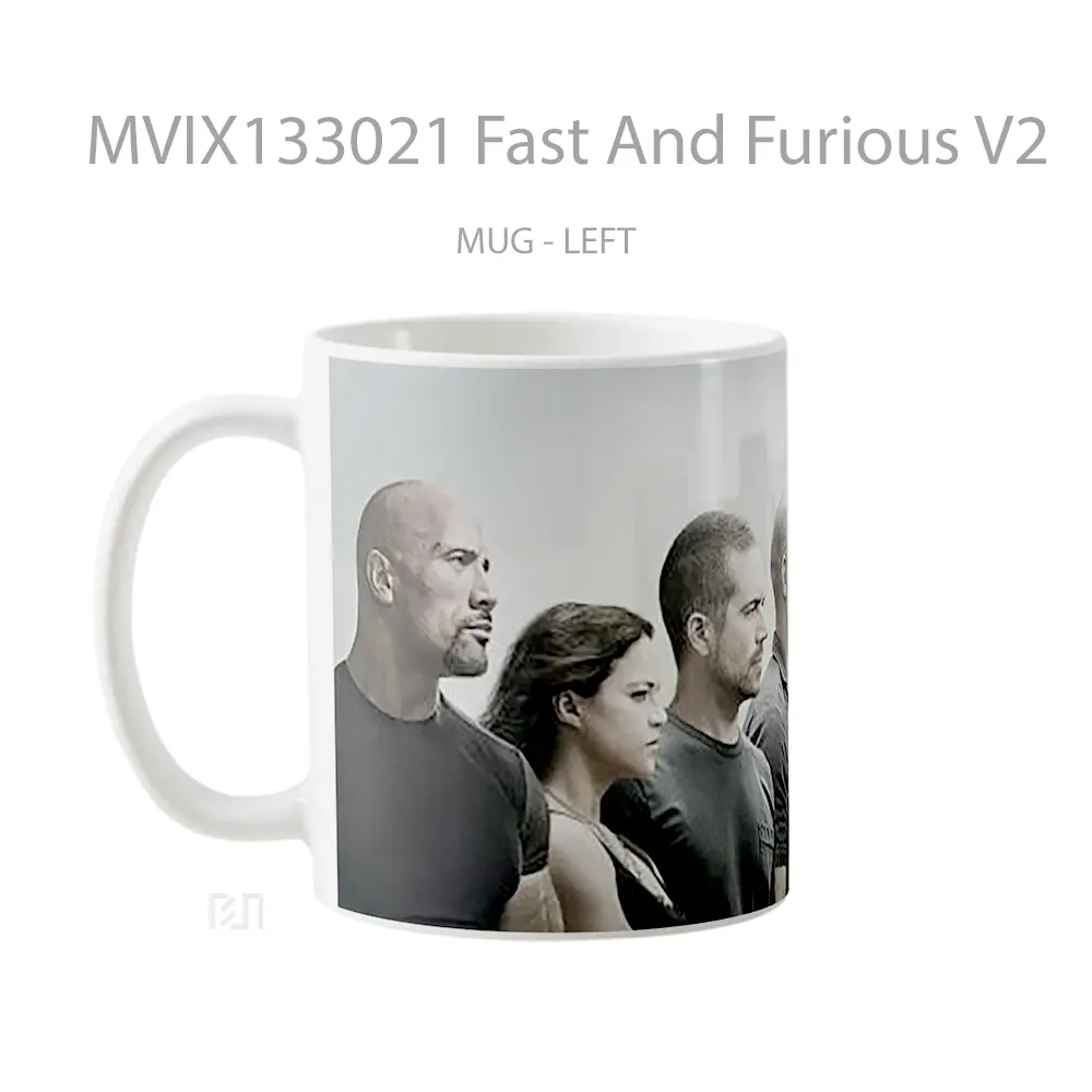 Mug Fast And Furious V2 Gelas Keramik Unik - All-side / Desain
