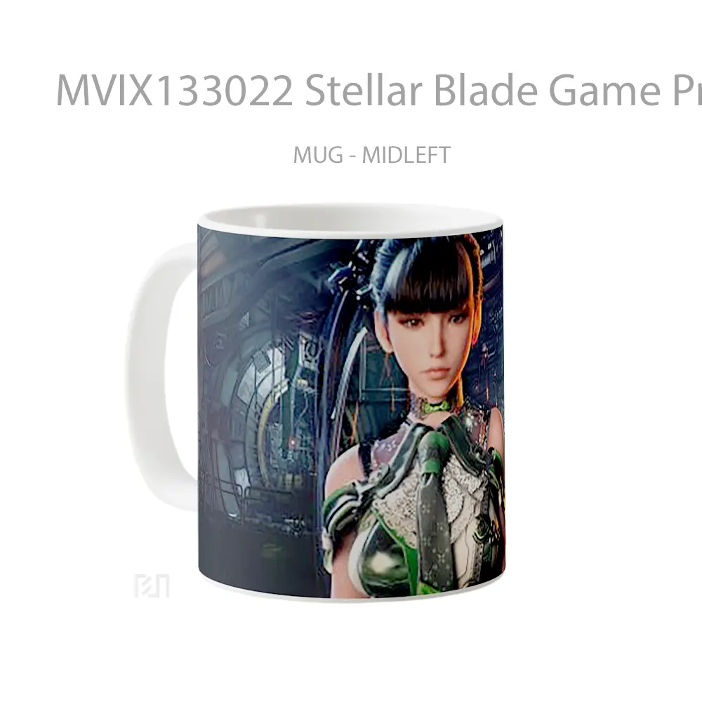 Mug Stellar Blade Game Project Eve Cangkir Gamer - All-side / Desain