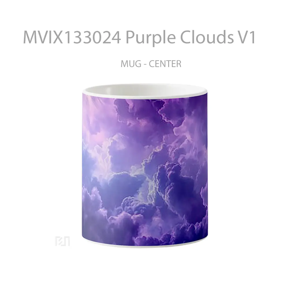 Mug Purple Clouds V1 Gelas Pemandangan Alam