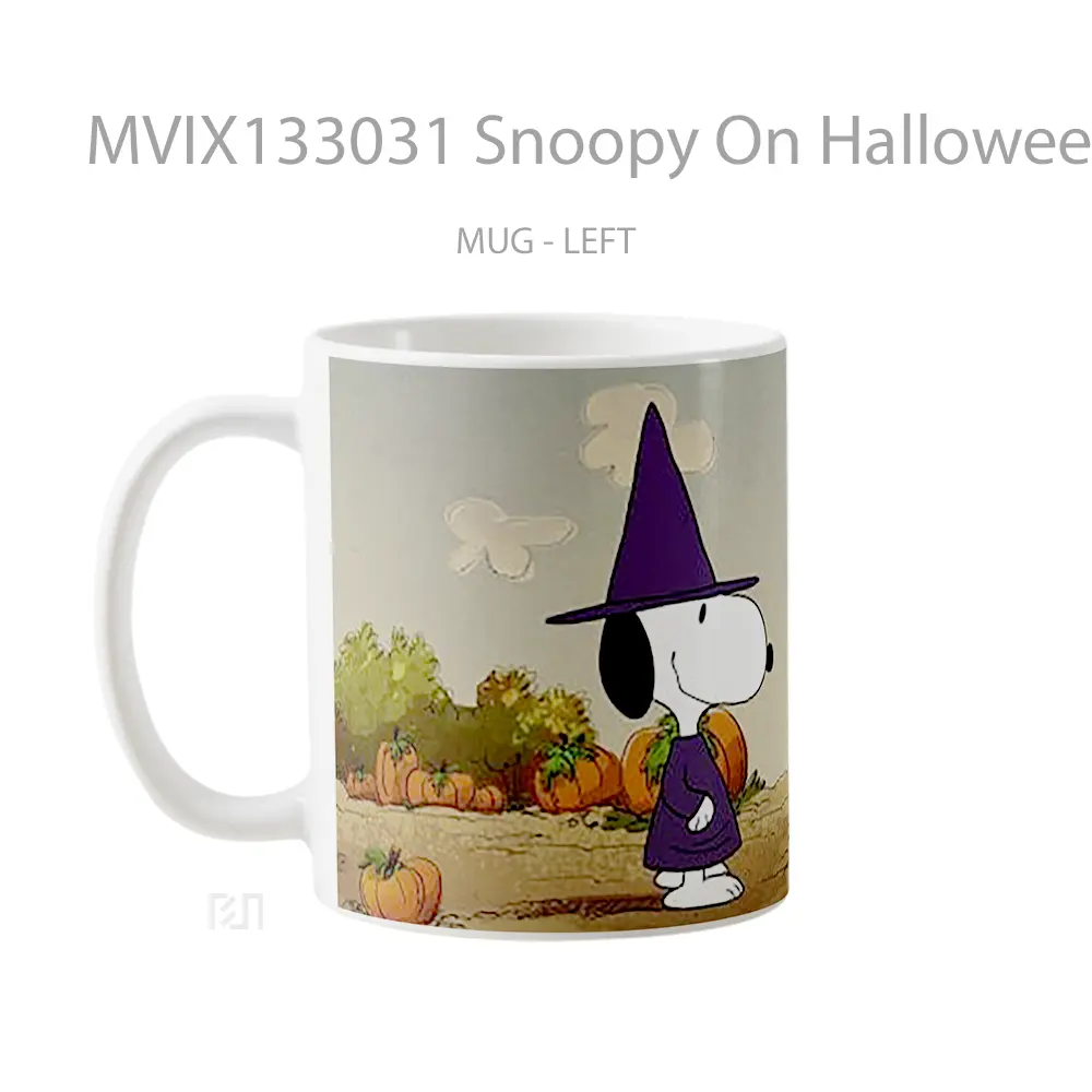 Mug Snoopy On Halloween Gelas Keramik Unik - All-side / Desain