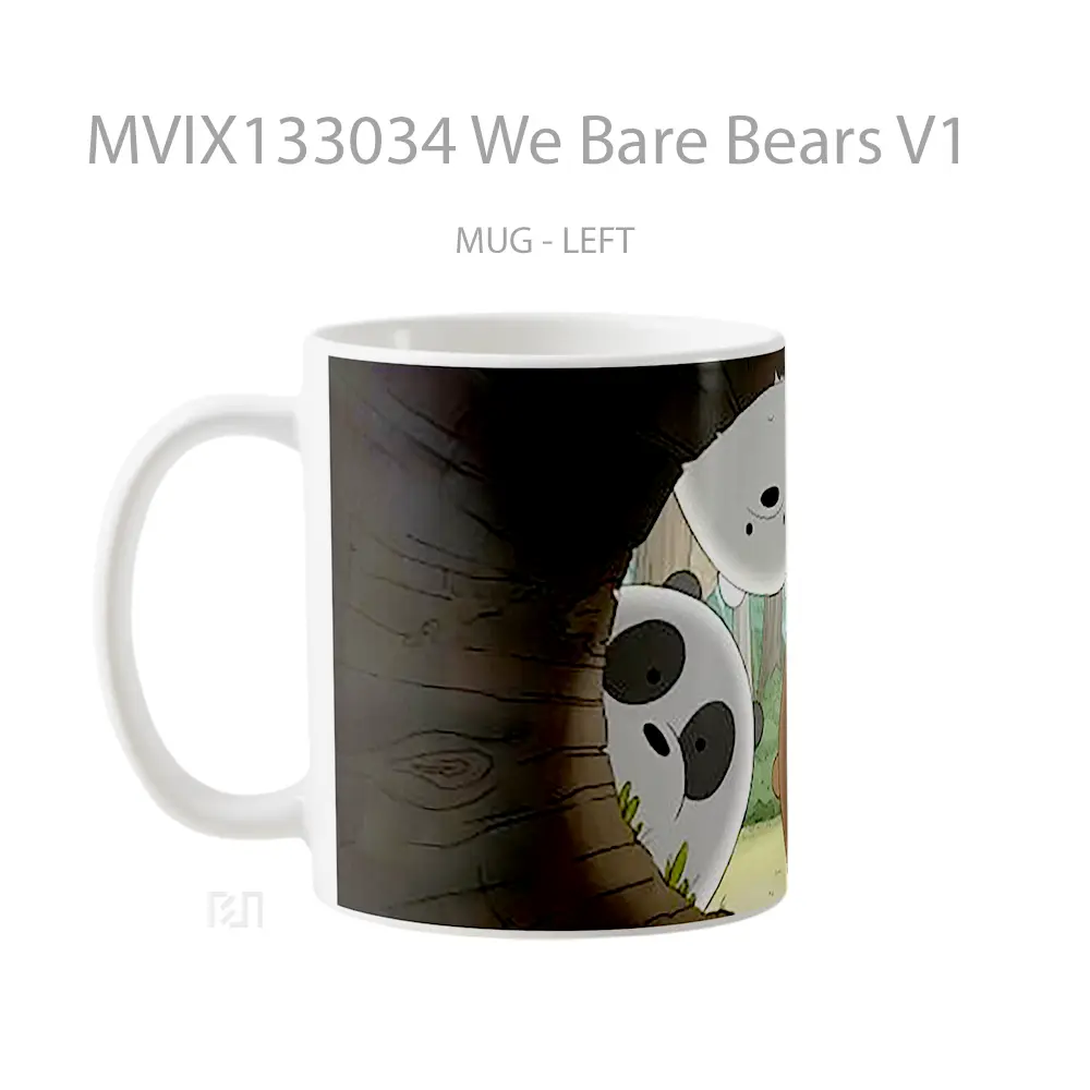 Mug We Bare Bears V1 Gelas Hewan Lucu - All-side / Desain