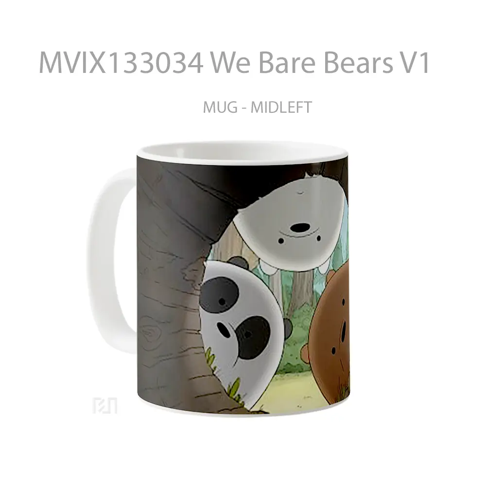 Mug We Bare Bears V1 Gelas Hewan Lucu - All-side / Desain