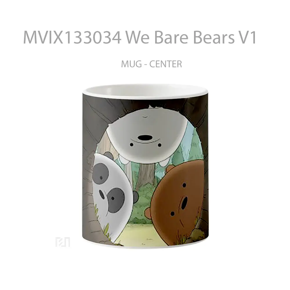 Mug We Bare Bears V1 Gelas Hewan Lucu