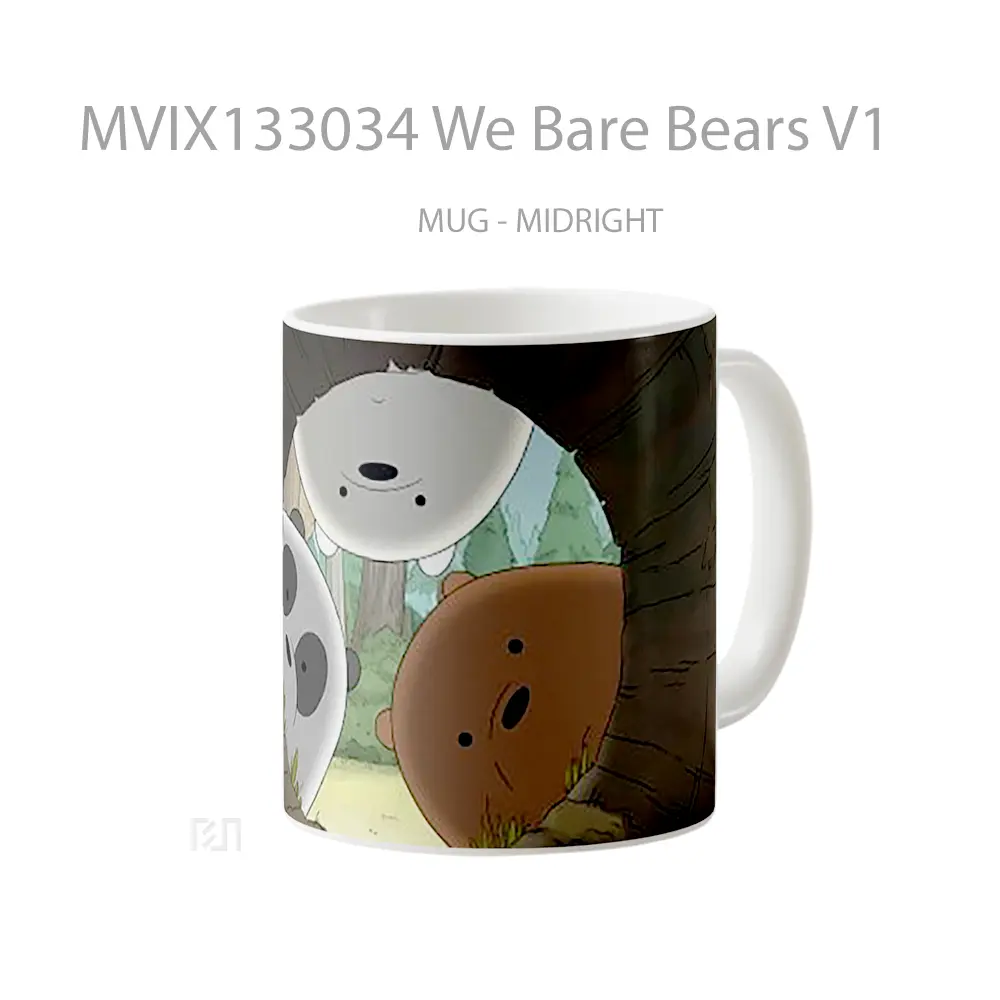 Mug We Bare Bears V1 Gelas Hewan Lucu - All-side / Desain
