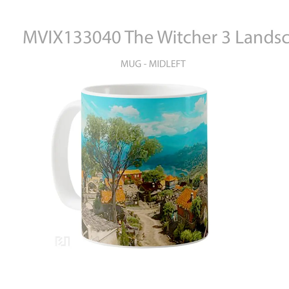 Mug The Witcher 3 Landscape Gelas Pemandangan Alam - All-side / Desain