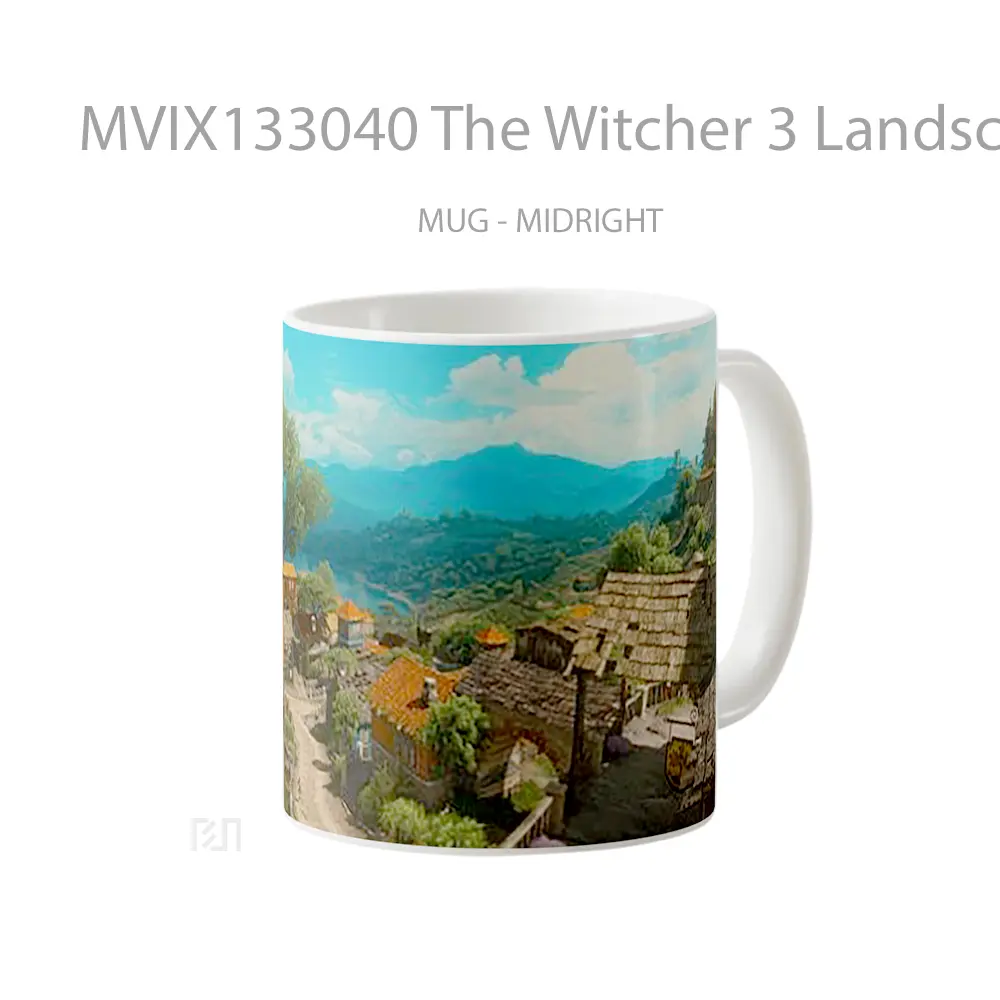 Mug The Witcher 3 Landscape Gelas Pemandangan Alam - All-side / Desain
