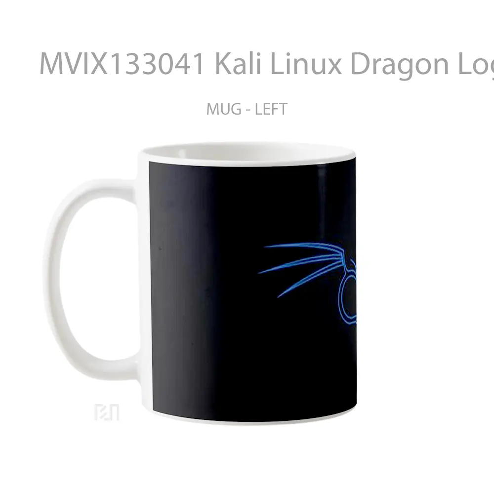 Mug Kali Linux Dragon Logo Gelas Fantasi - All-side / Desain