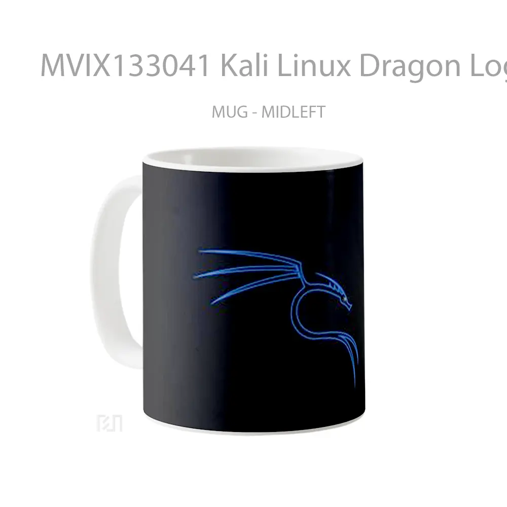 Mug Kali Linux Dragon Logo Gelas Fantasi - All-side / Desain