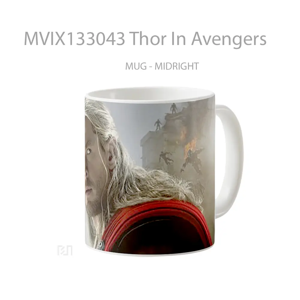Mug Thor In Avengers Gelas Superhero - All-side / Desain