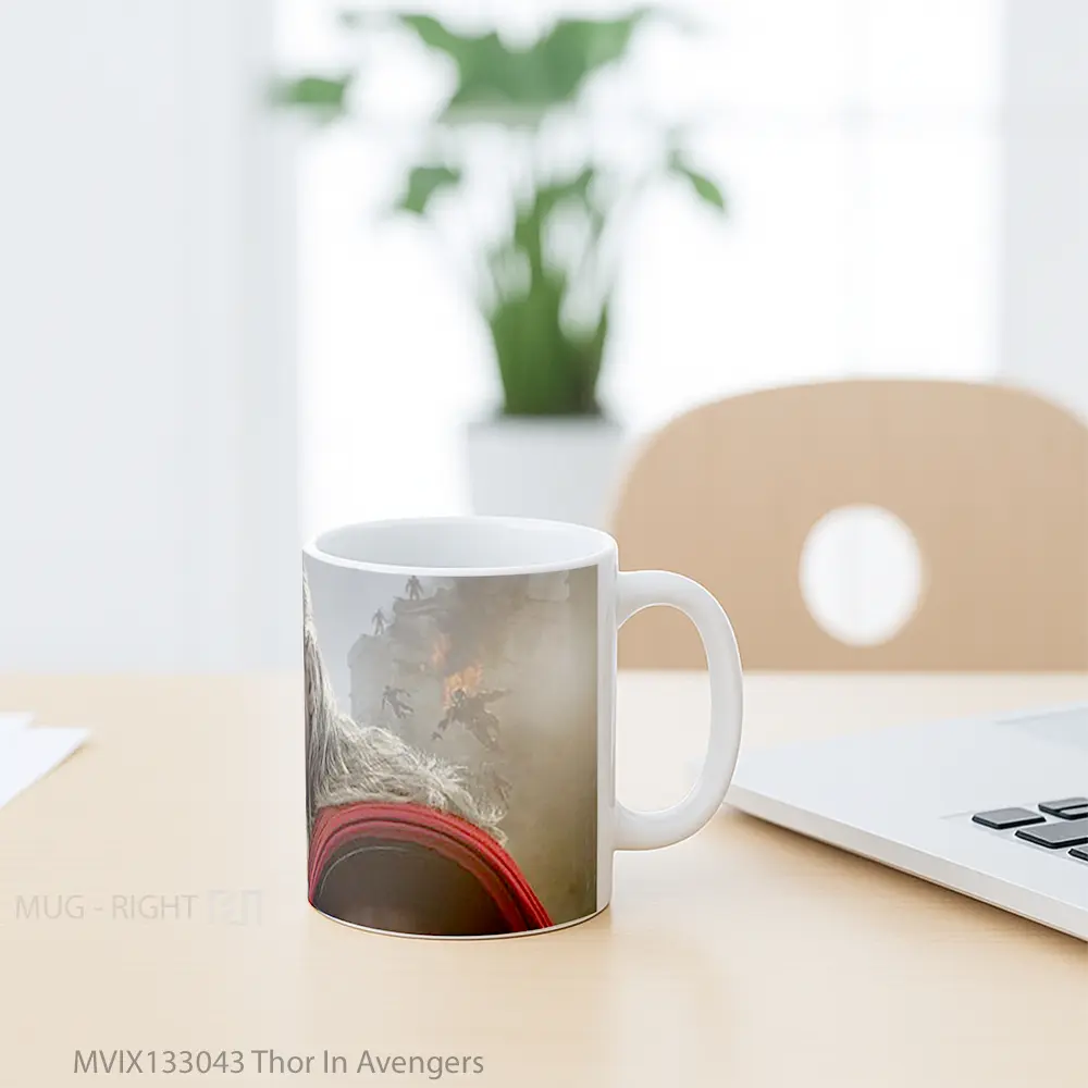 Mug Thor In Avengers Gelas Superhero - All-side / Desain