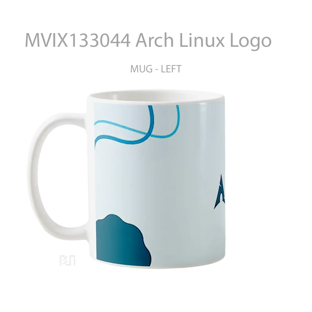 Mug Arch Linux Logo Gelas Keramik Unik - All-side / Desain