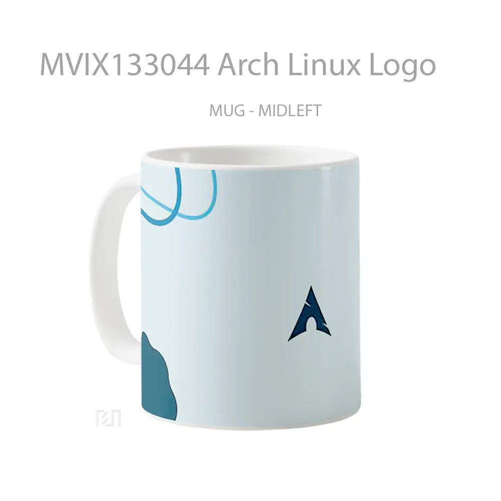 Mug Arch Linux Logo Gelas Keramik Unik - All-side / Desain