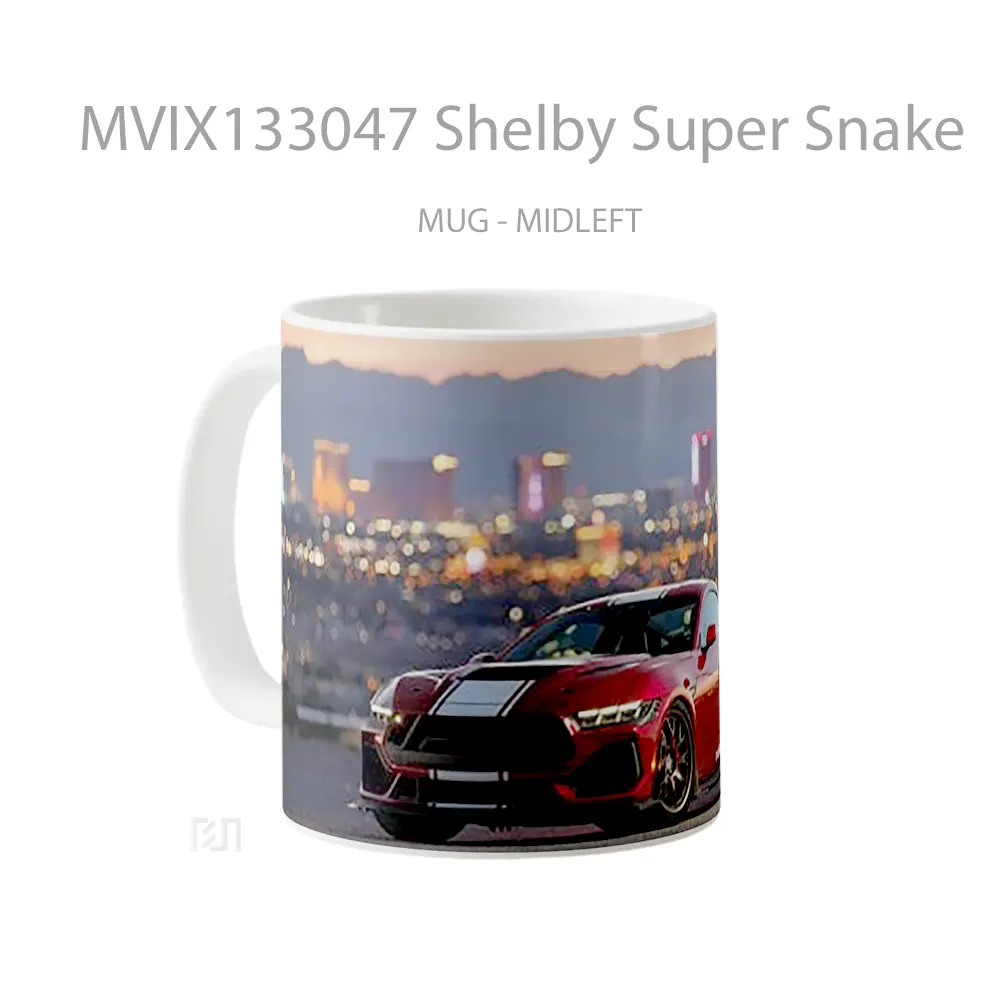 Mug Shelby Super Snake Gelas Keramik Unik - All-side / Desain