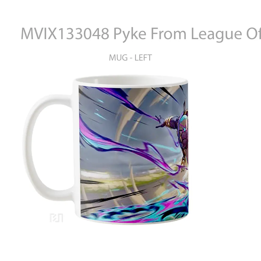 Mug Pyke From League Of Legends Cangkir Gamer - All-side / Desain