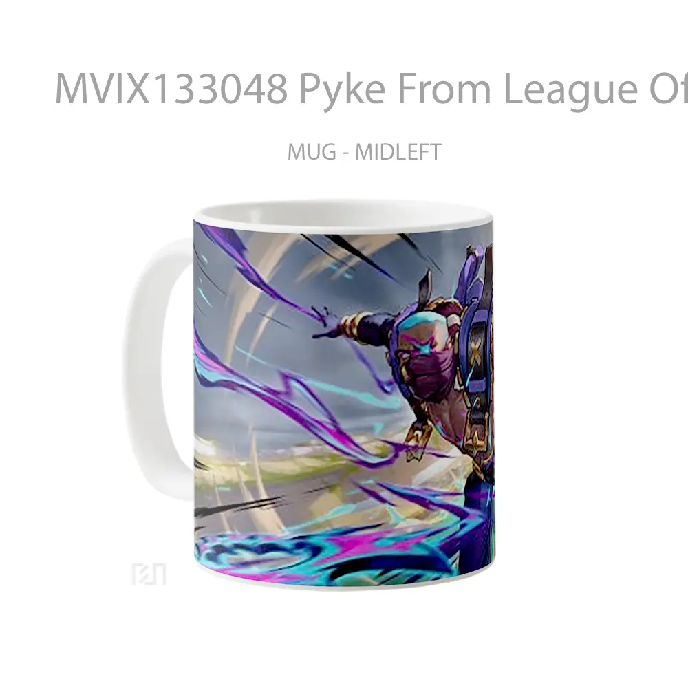 Mug Pyke From League Of Legends Cangkir Gamer - All-side / Desain