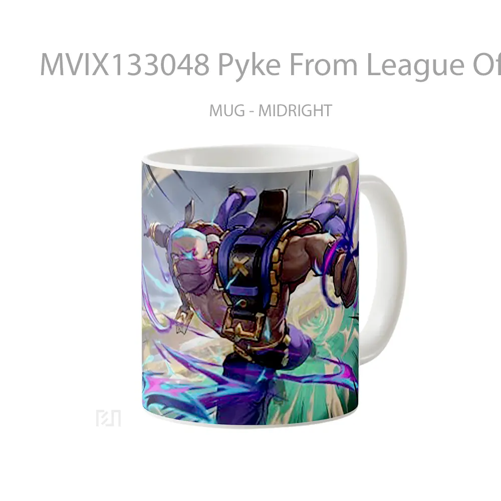 Mug Pyke From League Of Legends Cangkir Gamer - All-side / Desain