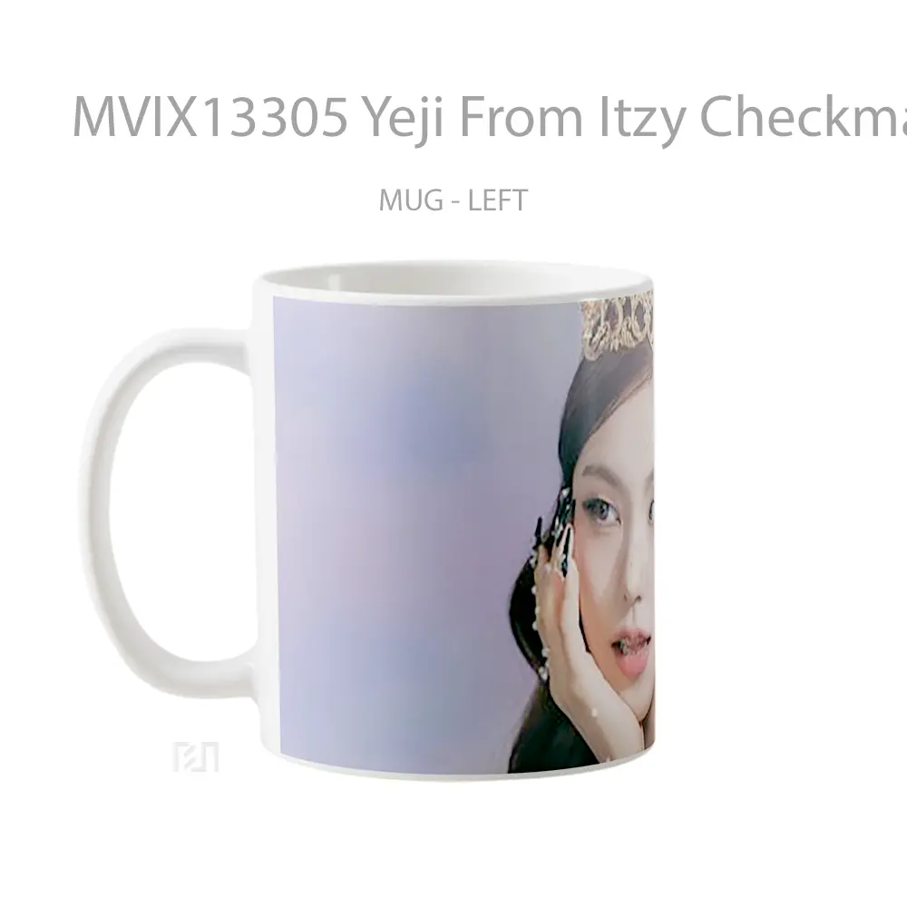 Mug Yeji From Itzy Checkmate Gelas Keramik Unik - All-side / Desain