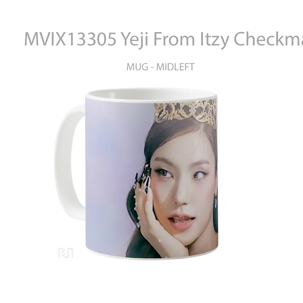 Mug Yeji From Itzy Checkmate Gelas Keramik Unik - All-side / Desain