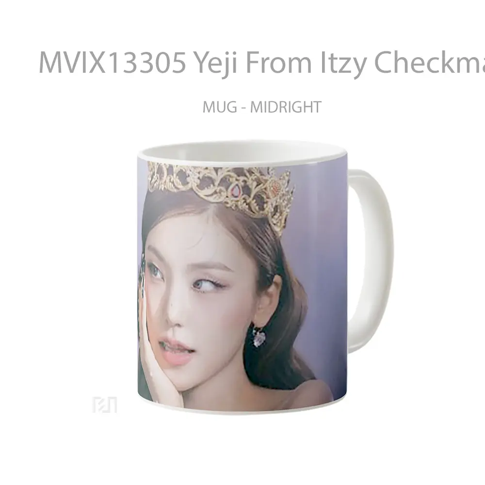 Mug Yeji From Itzy Checkmate Gelas Keramik Unik - All-side / Desain