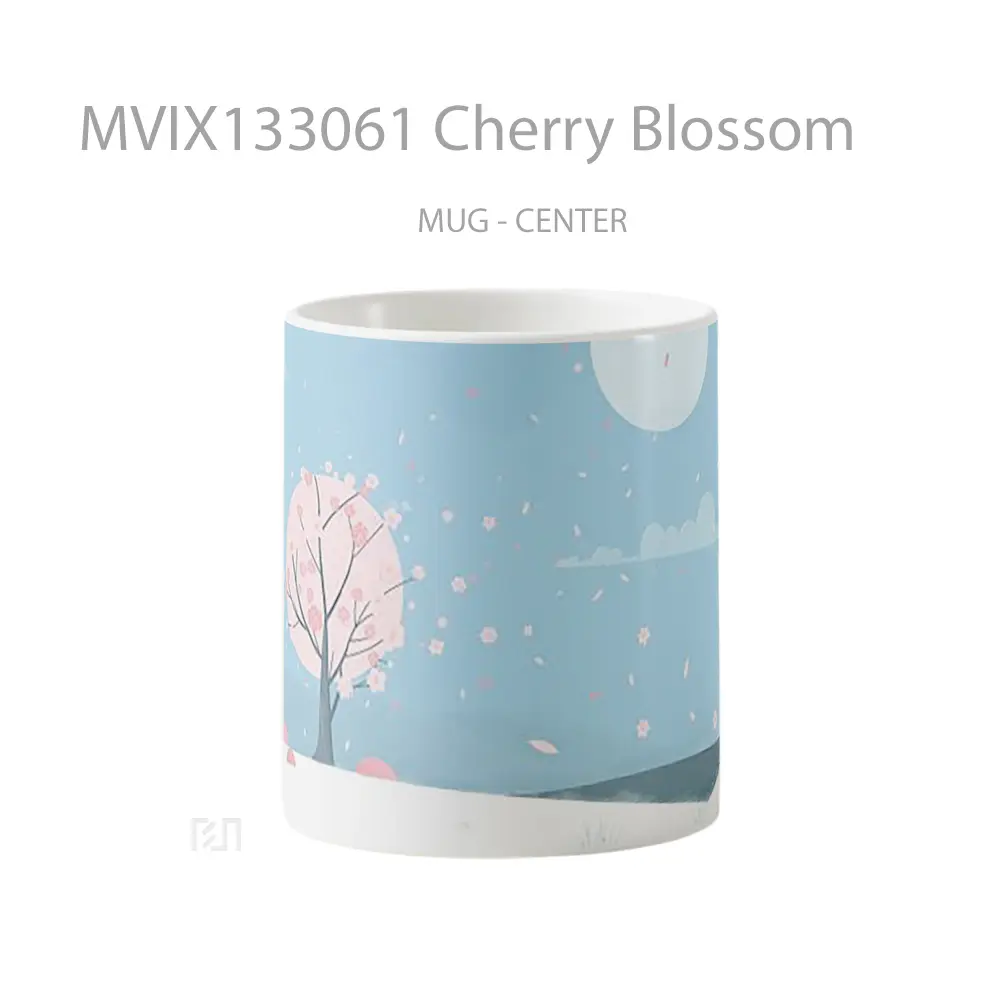 Mug Cherry Blossom Gelas Keramik Unik