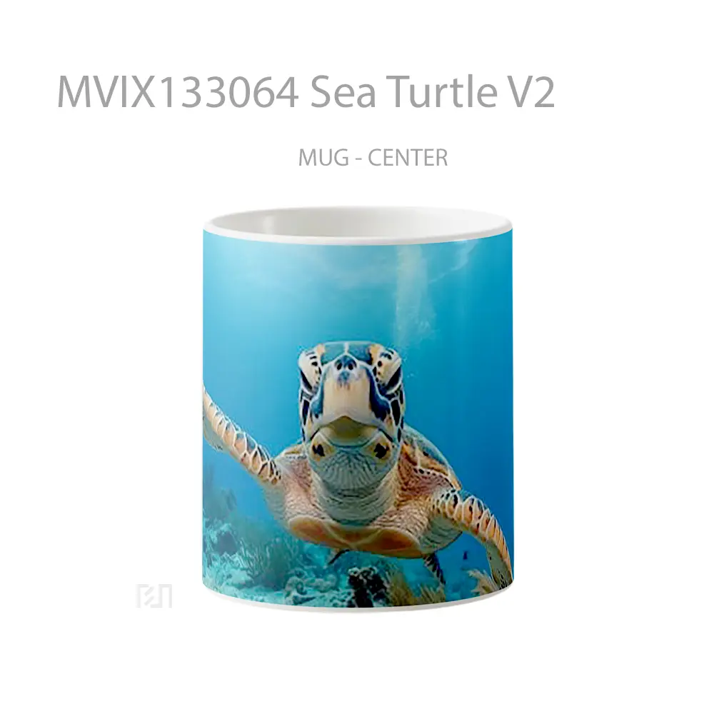 Mug Sea Turtle V2 Gelas Hewan Lucu