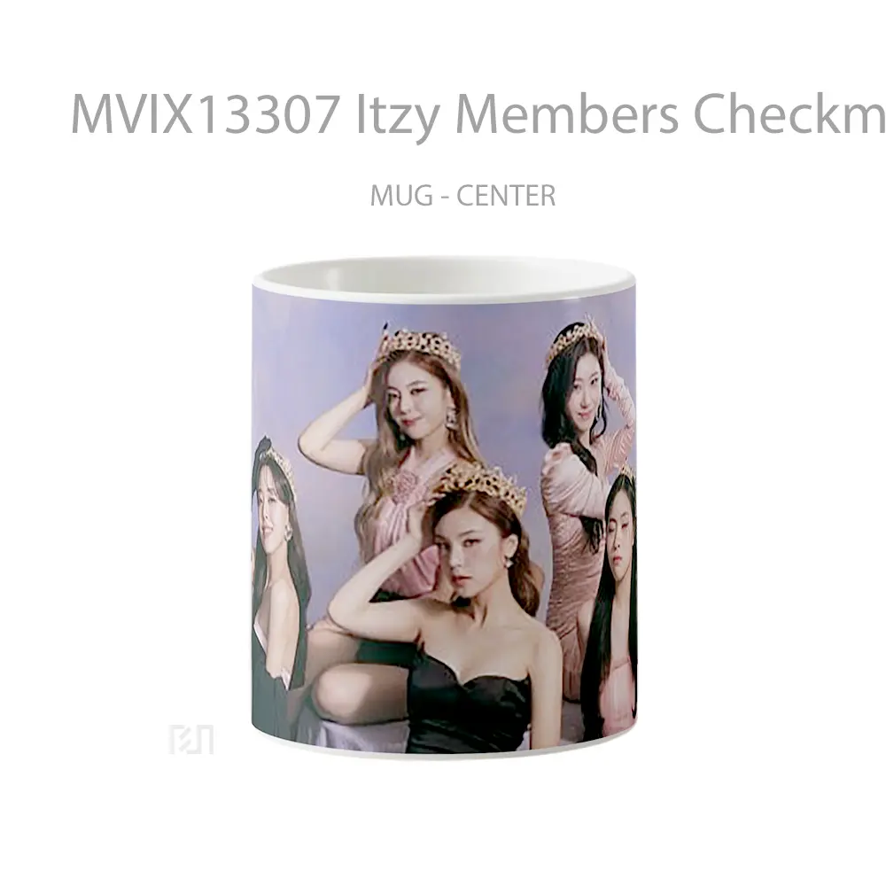 Mug Itzy Members Checkmate Gelas Keramik Unik