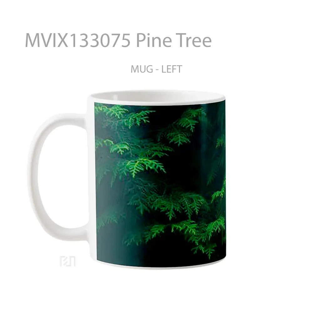 Mug Pine Tree Gelas Pemandangan Alam - All-side / Desain