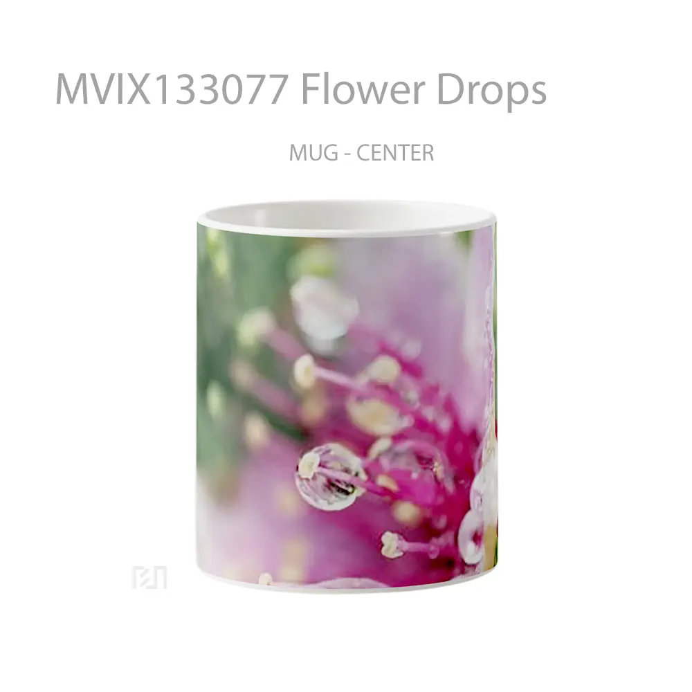 Mug Flower Drops Gelas Pemandangan Alam