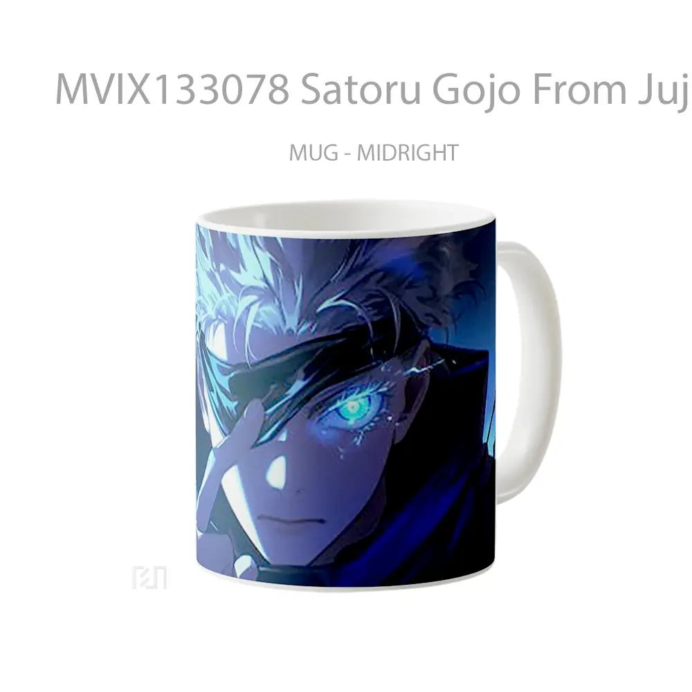 Mug Satoru Gojo From Jujutsu Kaisen V5 Gelas Keramik Unik - All-side / Desain