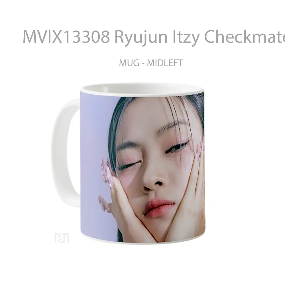 Mug Ryujun Itzy Checkmate Gelas Keramik Unik - All-side / Desain