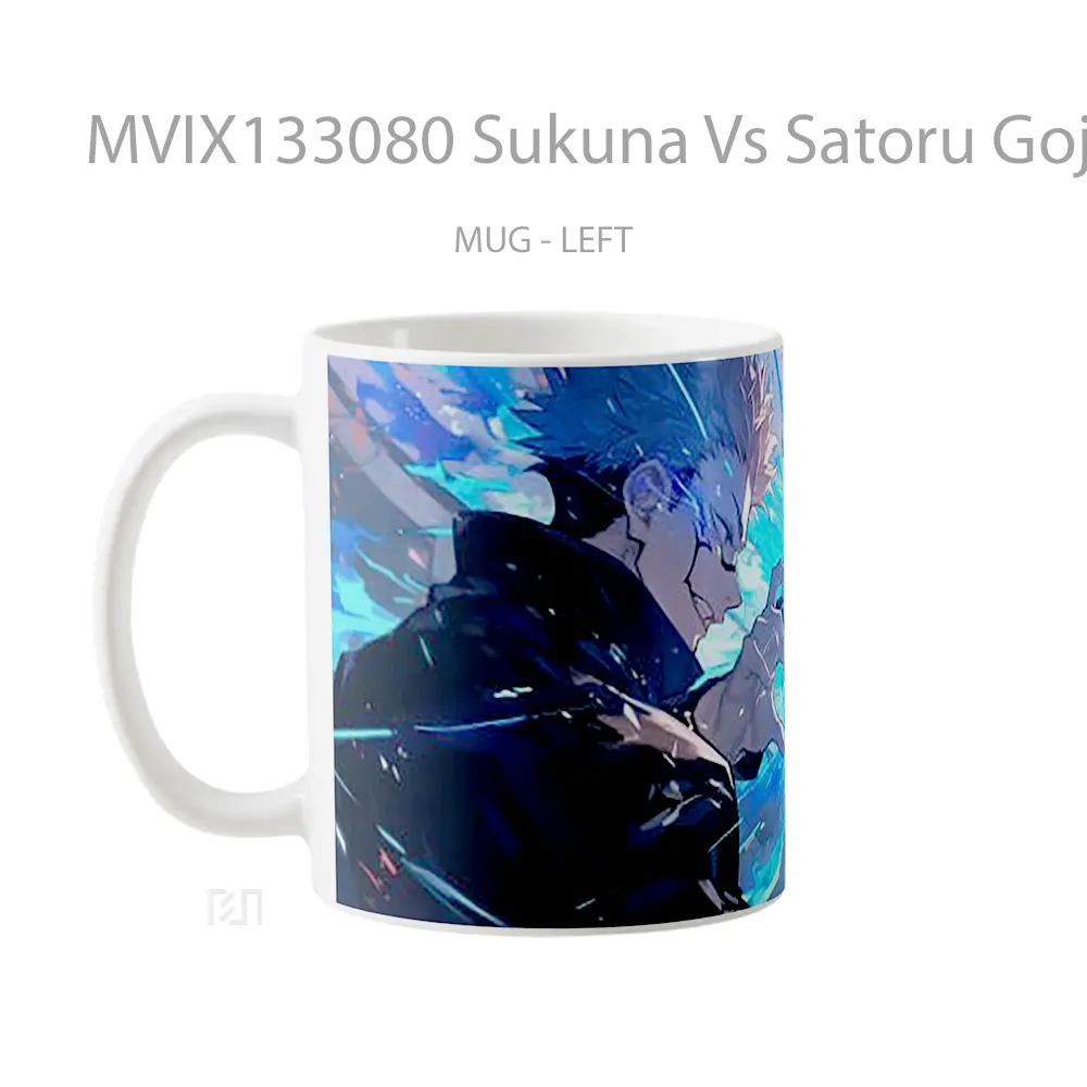 Mug Sukuna Vs Satoru Gojo V2 Gelas Keramik Unik - All-side / Desain