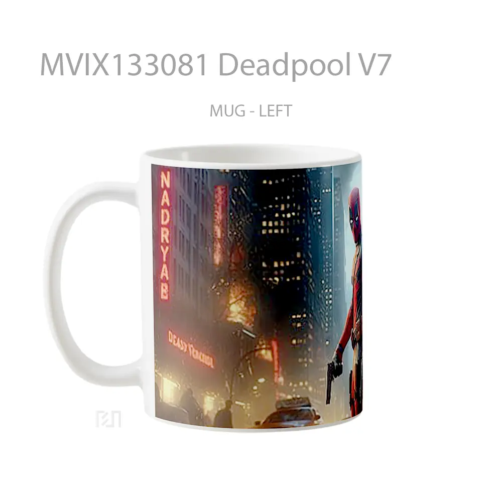 Mug Deadpool V7 Gelas Superhero - All-side / Desain