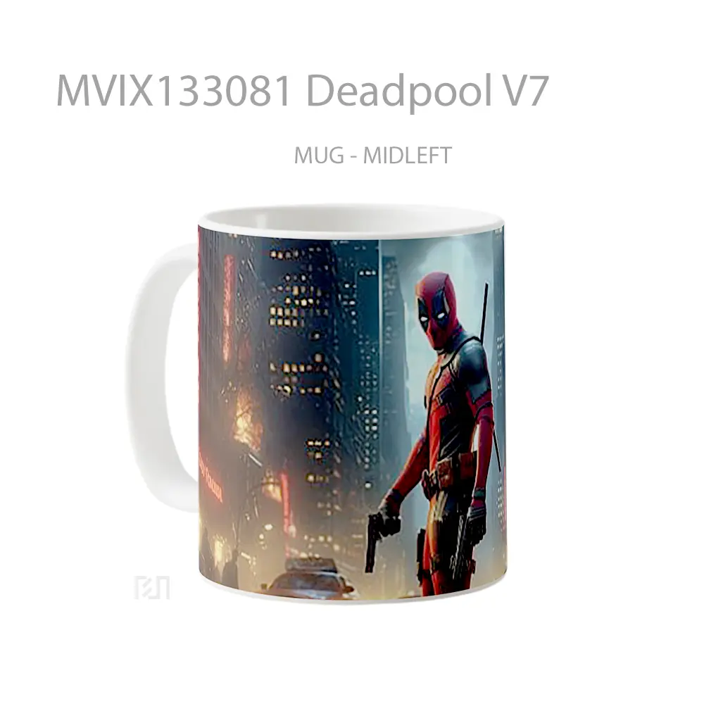 Mug Deadpool V7 Gelas Superhero - All-side / Desain