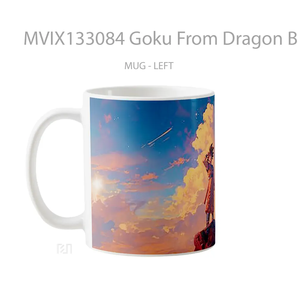 Mug Goku From Dragon Ball V3 Cangkir Anime - All-side / Desain