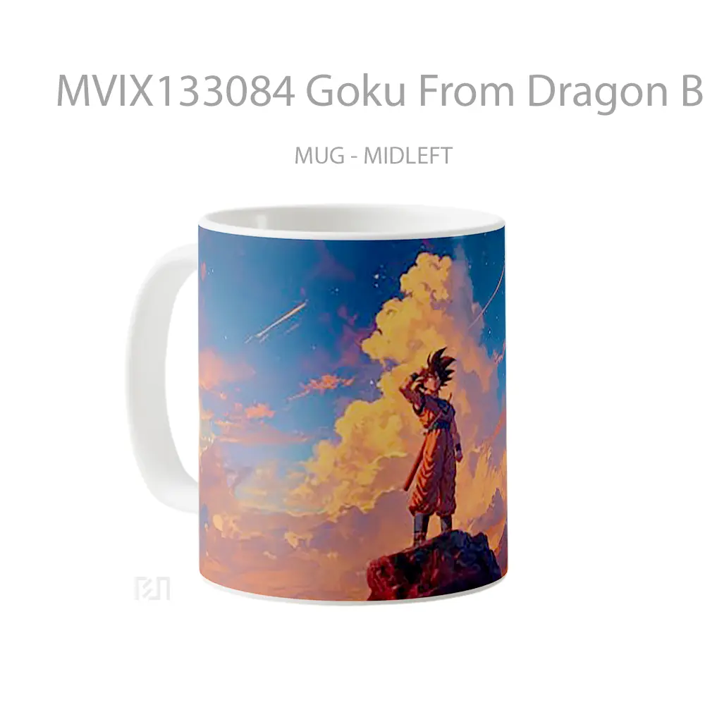 Mug Goku From Dragon Ball V3 Cangkir Anime - All-side / Desain
