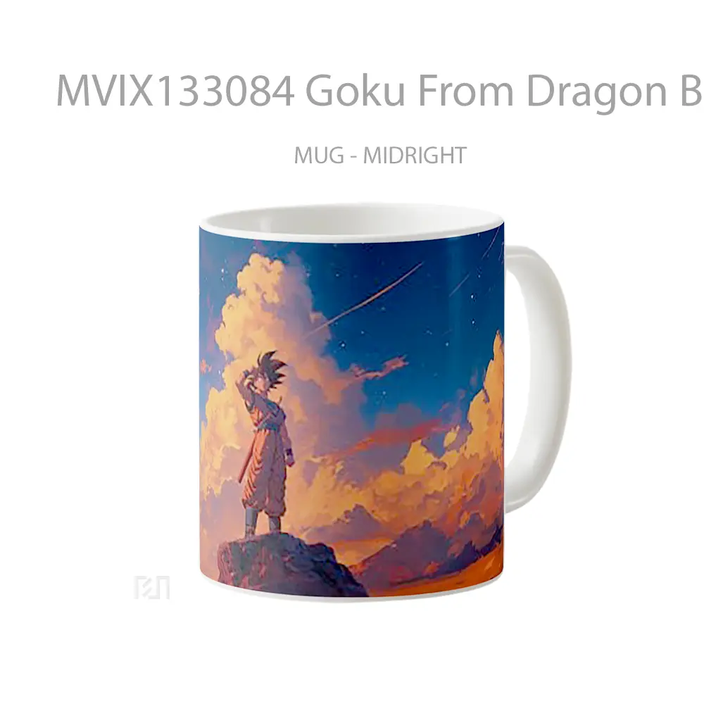 Mug Goku From Dragon Ball V3 Cangkir Anime - All-side / Desain