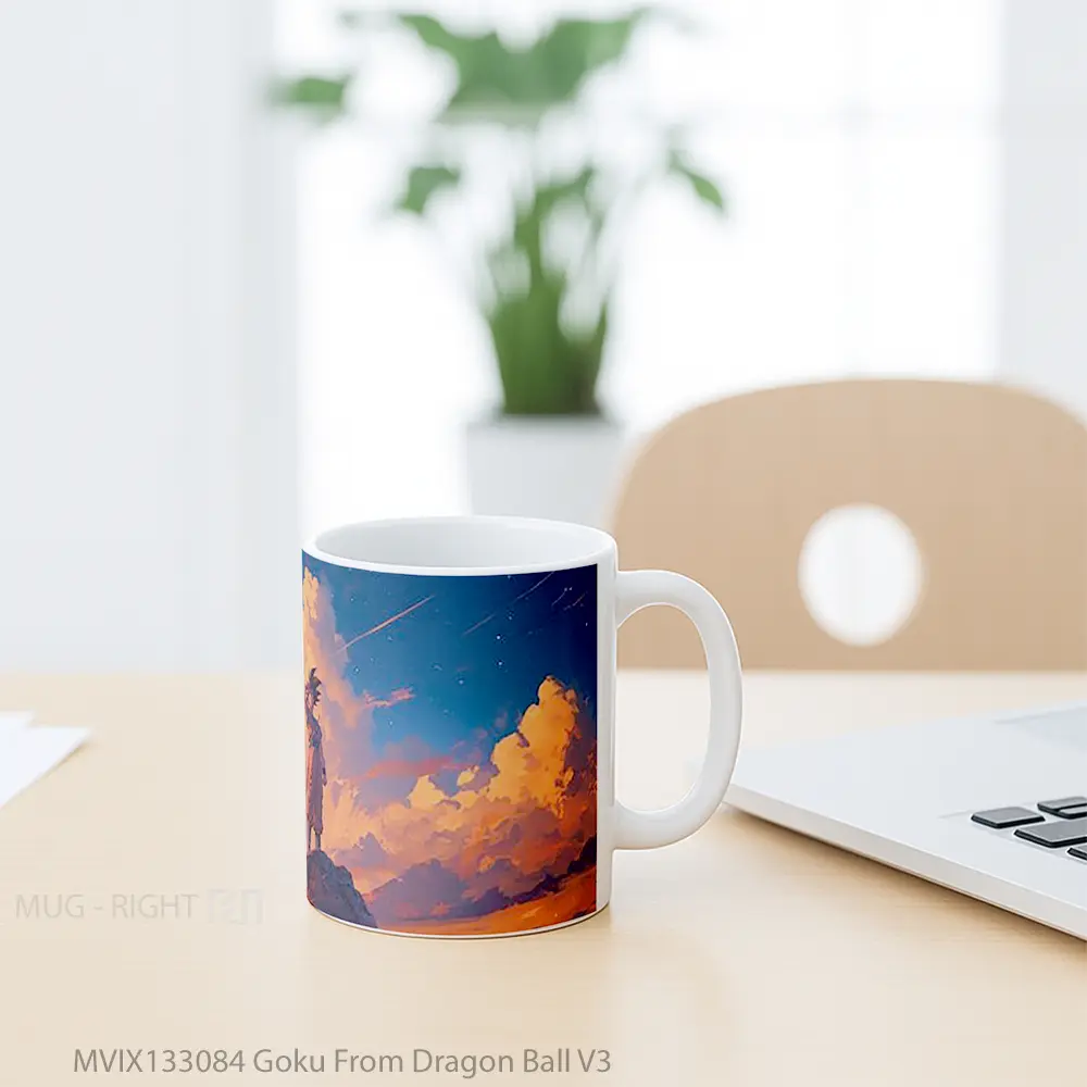 Mug Goku From Dragon Ball V3 Cangkir Anime - All-side / Desain